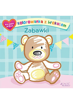 Kolorowanka z brokatem. Zabawki