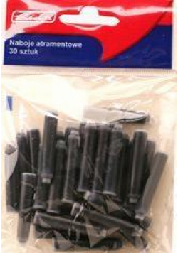 Naboje atramentowe w woreczku niebieskie 30 sztuk