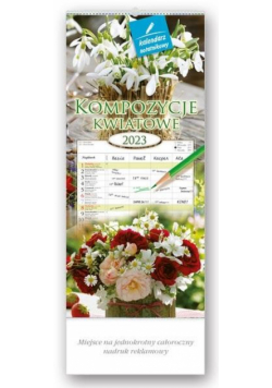 Kalendarz 2023 notatnikowy Kompozycje kwiatowe
