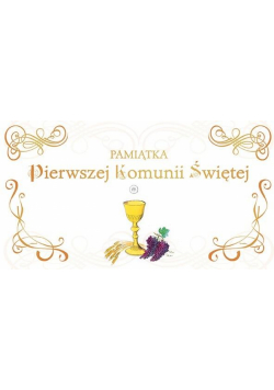 Pamiątka I Komunii Świętej
