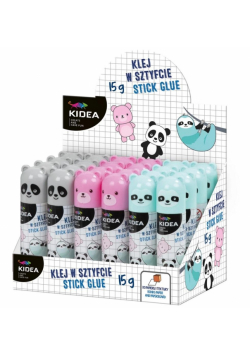 Klej w sztyfcie z figurką 15g (24szt) KIDEA