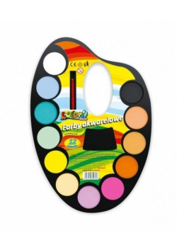 Farby akwarelowe 12 kolorów paleta PENMATE