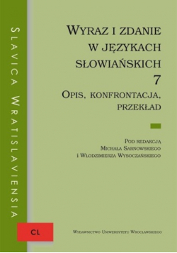 Wyraz i zdanie w językach słowiańskich 7