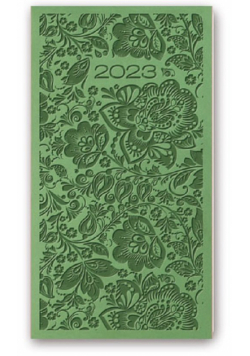 Kalendarz 2023 A6 tygodniowy vivella relief jasnozielony