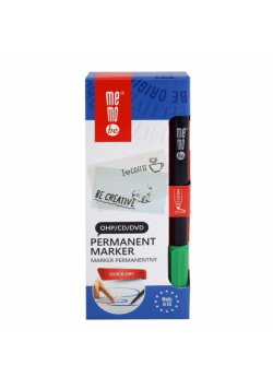 Marker permanent. 1-1,5mm zielony (10szt) MemoBe
