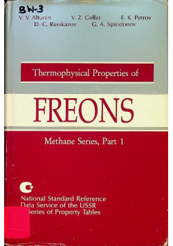 Thermophysical Properties of Freons: Methane Series Part 1