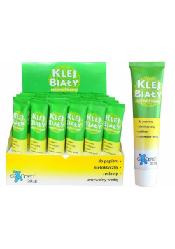 Klej biały szkolno-biurowy 50g (30szt)