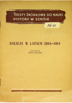 Galicja w latach 1864-1914