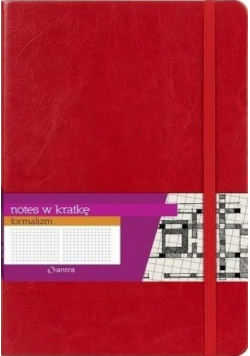 Notes A5 Kratka Formalizm Czerwony Logo ANTRA