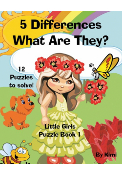 5 Differences - What Are They? Little Girls - Puzzle Book 1