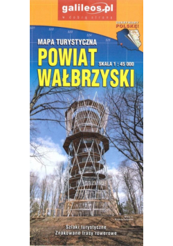 Powiat Wałbrzyski mapa tur., plan miasta Wałbrzych