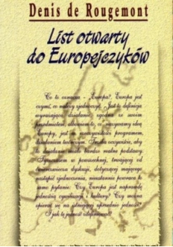List otwarty do Europejczyków
