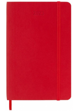 Kalendarz 2023 dzienny 12MP miękka scarlet red