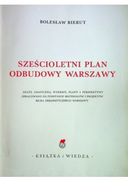 Sześcioletni Plan Odbudowy Warszawy 1950 r