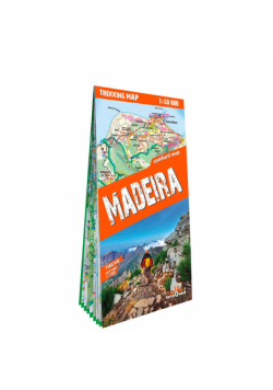 Madera (Madeira); laminowana mapa terkingowa 1:50 000