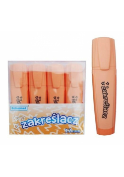 Zakreślacz pastelowy pomarańczowy (12szt)