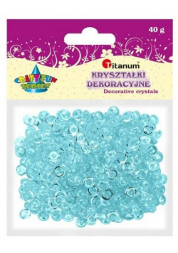 Koraliki plastikowe połówka kuli błękitne 40g