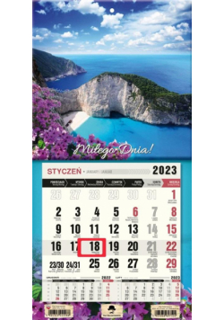 Kalendarz 2023 jednodzielny mini z mag. Zakhintos