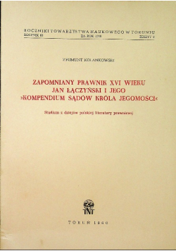 Jan Łączyński Kompendium Sądów