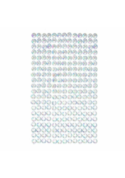 Kryształki samoprzylepne opalescent 6mm 260szt