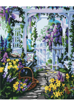 Malowanie po numerach - Lawendowy ogródek 40x50cm