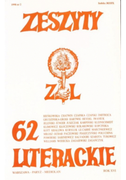 Zeszyty literackie 62 2/1998