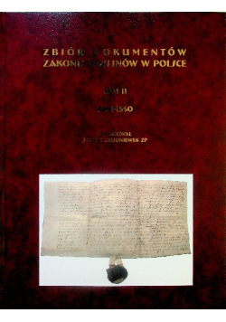 Zbiór dokumentów zakonu Paulinów w Polsce tom II