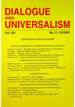 Dialogue and Universalism Vol XIII