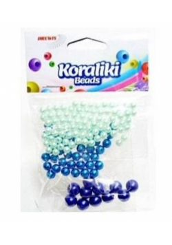 Koraliki do nawlekania 3 odcienie niebieskiego 36g