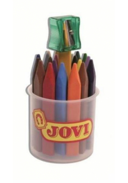 Kredki świecowe trójkątne 24 kolory JOVI