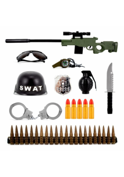 Zestaw militarny w siatce