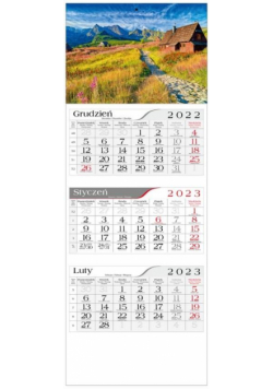Kalendarz 2023 Trójdzielny Hala Gąsienicowa