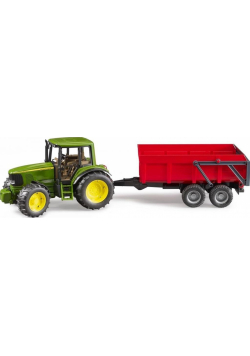 Traktor John Deere 6920 z wywrotką czerwoną