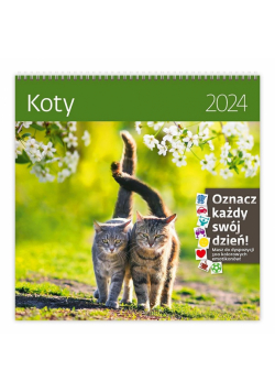 Kalendarz 2024 30x30 Koty HELMA