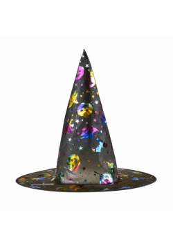 Kapelusz czarownicy z hologramem