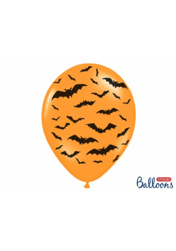 Balony Nietoperze Pastel M. Orange 30cm 50szt