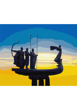 Malowanie po numerach - Założyciele Kijowa 40x50cm