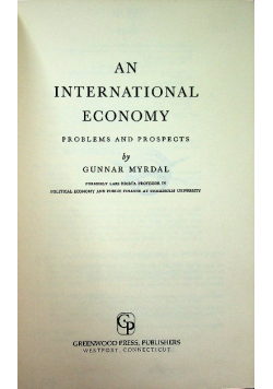 An international economy