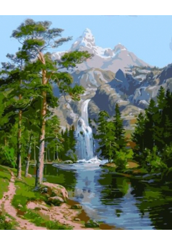 Malowanie po numerach - Źródło 30x40cm