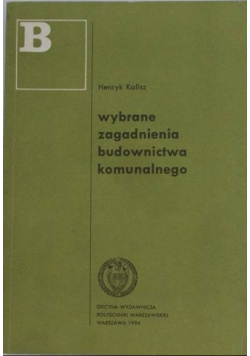 Wybrane zagadnienia budownictwa komunalnego