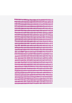 Kryształki samoprzylepne pink 3mm 806szt
