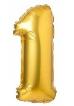 Balon foliowy matowy złoty 1 69cm