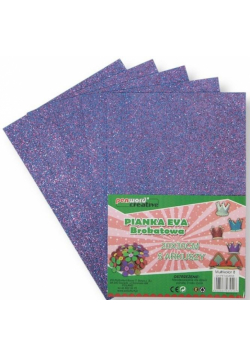Pianka multicolor brokat 8 20x30 5szt