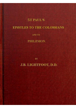 St pauls epistles to the colossians and philemon