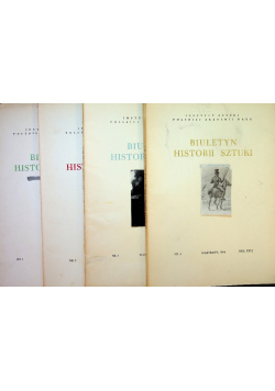 Biuletyn historii sztuki nr 1 do 4
