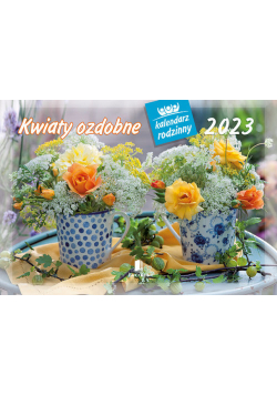 Kalendarz rodzinny 2023 WL02 Kwiaty ozdobne