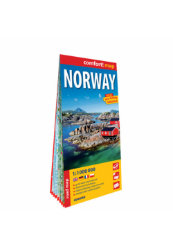 Norwegia laminowana mapa samochodowo-turystyczna 1:1 000 000