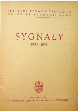 Sygnały 1933 1939