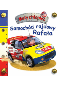 Samochód rajdowy Rafała. Mały chłopiec