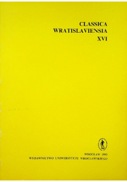 Classica Wratislaviensia XVI
